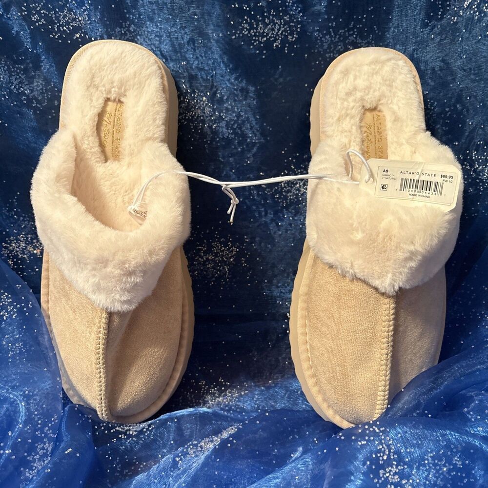Altar'd State Women's Matisse Slippers, Style: CLOUD, Size 10,Light Natural
